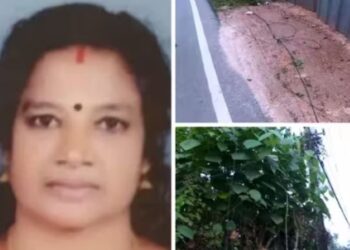 റോഡിന് മീതെ മരണക്കുരുക്ക് ഒരുക്കി കേബിളുകൾ, യാത്രക്കാർ ജാഗ്രതൈ