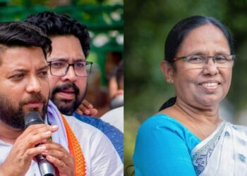 ഷാഫി പറമ്പിലിനെതിരെ തിരഞ്ഞെടുപ്പ് കമ്മീഷനിൽ പരാതി നൽകി കെ.കെ ശൈലജ