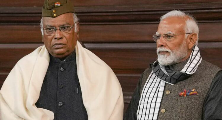 Congress president Mallikarjun Kharge against Modi