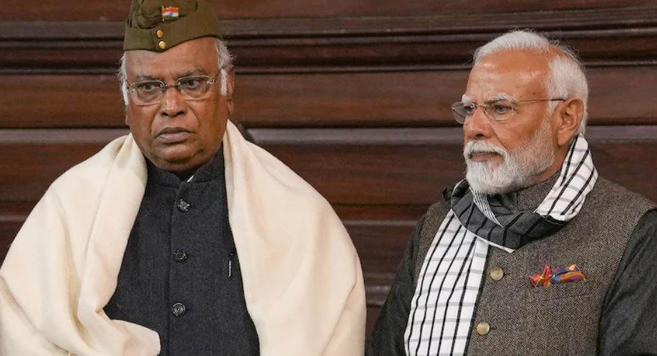 Congress president Mallikarjun Kharge against Modi